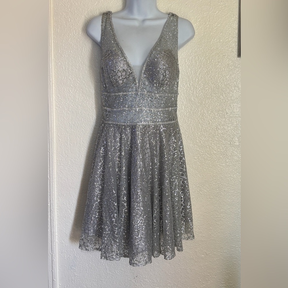 Silver Party Dress Small